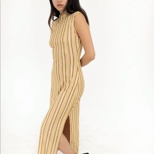 Find me now brand mesh midi dress in checker print
